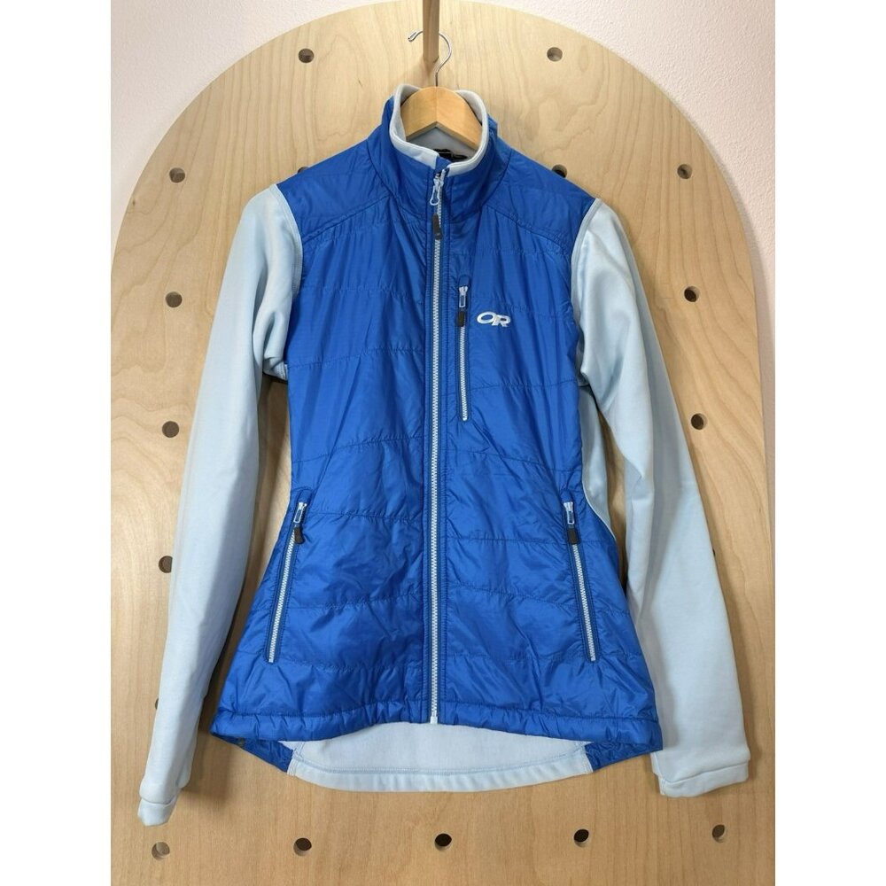 Outdoor Research Acetylene Hybrid Lightweight Blue Puffer Jacket Full Zip Medium - Picture 3 of 16